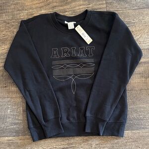 Ariat Youth Classic Black Crewneck Sweater